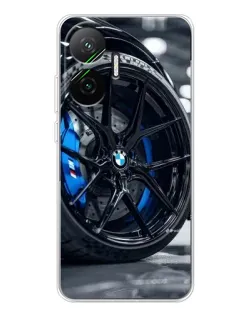 Чехол для Xiaomi POCO F7 с картинкой «Колесо BMW вблизи» Чехол для Xiaomi POCO F7 с картинкой «Колесо BMW вблизи»