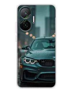 Чехол для Xiaomi POCO F7 с картинкой «BMW в огнях города» Чехол для Xiaomi POCO F7 с картинкой «BMW в огнях города»