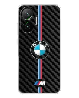 Чехол для Xiaomi POCO F7 с картинкой «Эмблема BMW и карбон» Чехол для Xiaomi POCO F7 с картинкой «Эмблема BMW и карбон»