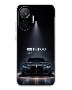 Чехол для Xiaomi POCO F7 с картинкой «BMW сквозь ночной город» Чехол для Xiaomi POCO F7 с картинкой «BMW сквозь ночной город»