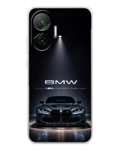 Чехол для Xiaomi POCO F7 с картинкой «BMW сквозь ночной город» Чехол для Xiaomi POCO F7 с картинкой «BMW сквозь ночной город»