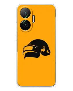 Чохол для Xiaomi POCO F7 з картинкою «PUBG — золотий шолом»