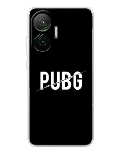 Чохол для Xiaomi POCO F7 з картинкою «PUBG — білий логотип»