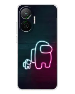 Чохол для Xiaomi POCO F7 з картинкою «Among Us неон-арт»