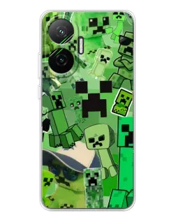 Чехол для Xiaomi POCO F7 с картинкой «Криперы Minecraft» Чехол для Xiaomi POCO F7 с картинкой «Криперы Minecraft»