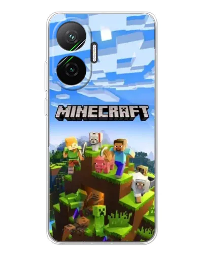 Чехол для Xiaomi POCO F7 с картинкой «Minecraft классический мир» Чехол для Xiaomi POCO F7 с картинкой «Minecraft классический мир»