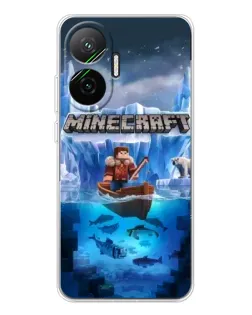 Чехол для Xiaomi POCO F7 с картинкой «Minecraft ледяной мир» Чехол для Xiaomi POCO F7 с картинкой «Minecraft ледяной мир»