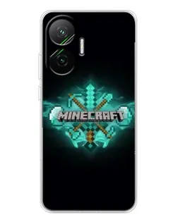 Чехол для Xiaomi POCO F7 с картинкой «Minecraft Diamond лого» Чехол для Xiaomi POCO F7 с картинкой «Minecraft Diamond лого»
