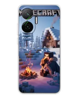 Чехол для Xiaomi POCO F7 с картинкой «Зимний Minecraft» Чехол для Xiaomi POCO F7 с картинкой «Зимний Minecraft»