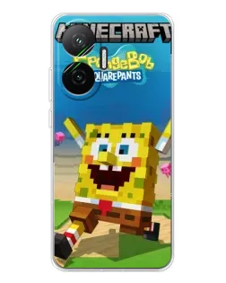 Чехол для Xiaomi POCO F7 с картинкой «Губка Боб Minecraft» Чехол для Xiaomi POCO F7 с картинкой «Губка Боб Minecraft»
