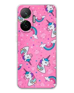 Чехол для Xiaomi POCO F7 с картинкой «Unicorn паттерн розовый» Чехол для Xiaomi POCO F7 с картинкой «Unicorn паттерн розовый»