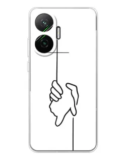 Чохол для Xiaomi POCO F7 з картинкою «Рука тримає»