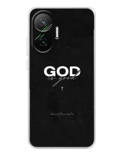 Чехол для Xiaomi POCO F7 с картинкой «GOD — Бог над всем»