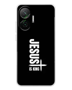 Чехол для Xiaomi POCO F7 с картинкой «Вертикаль веры Jesus»
