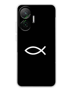 Чехол для Xiaomi POCO F7 с картинкой «Символ рыбы Jesus» Чехол для Xiaomi POCO F7 с картинкой «Символ рыбы Jesus»