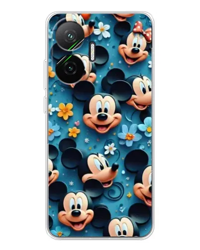 Чехол для Xiaomi POCO F7 с картинкой «Паттерн Микки и Минни»