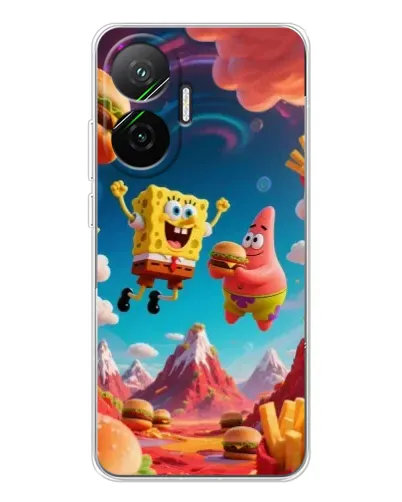 Чехол для Xiaomi POCO F7 с картинкой «Космический фастфуд» Чехол для Xiaomi POCO F7 с картинкой «Космический фастфуд»