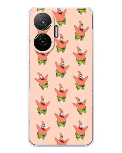 Чехол для Xiaomi POCO F7 с картинкой «Патрик Стар паттерн» Чехол для Xiaomi POCO F7 с картинкой «Патрик Стар паттерн»