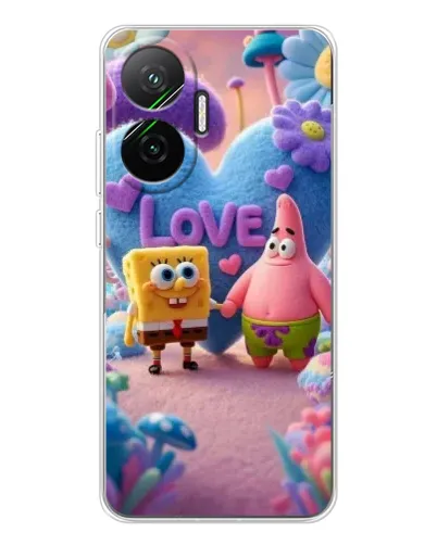 Чехол для Xiaomi POCO F7 с картинкой «Губка Боб Патрик» Чехол для Xiaomi POCO F7 с картинкой «Губка Боб Патрик»