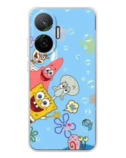 Чехол для Xiaomi POCO F7 с картинкой «Веселые пузырьки»
