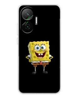 Чехол для Xiaomi POCO F7 с картинкой «Классический Губка Боб»
