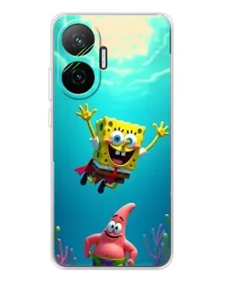 Чехол для Xiaomi POCO F7 с картинкой «Спанч Боб под водой» Чехол для Xiaomi POCO F7 с картинкой «Спанч Боб под водой»