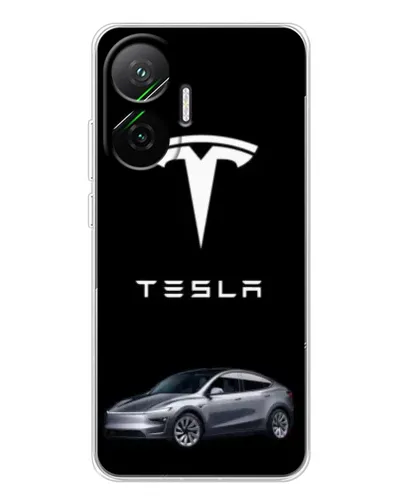 Чехол для Xiaomi POCO F7 с картинкой «Tesla Model Y»