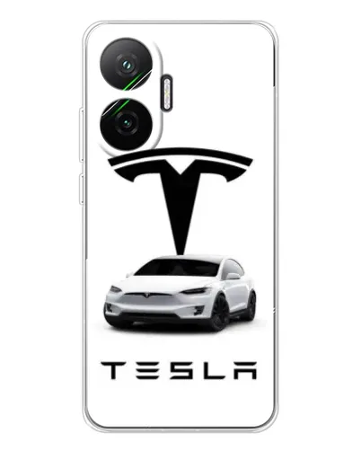 Чехол для Xiaomi POCO F7 с картинкой «Tesla White Style»