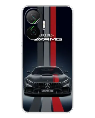 Чехол для Xiaomi POCO F7 с картинкой «Mercedes — белый карбон» Чехол для Xiaomi POCO F7 с картинкой «Mercedes — белый карбон»
