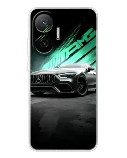Чехол для Xiaomi POCO F7 с картинкой «Темный Mercedes AMG»