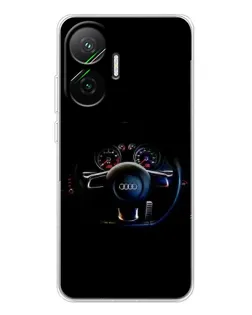 Чехол для Xiaomi POCO F7 с картинкой «Салон Audi — руль» Чехол для Xiaomi POCO F7 с картинкой «Салон Audi — руль»