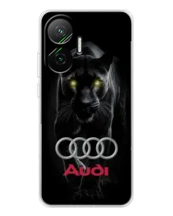 Чехол для Xiaomi POCO F7 с картинкой «Пантера и Audi»