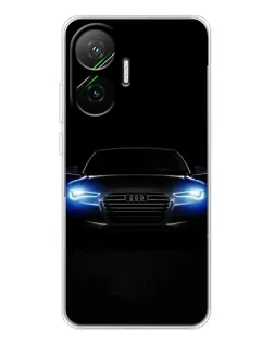 Чехол для Xiaomi POCO F7 с картинкой «Audi в неоне»