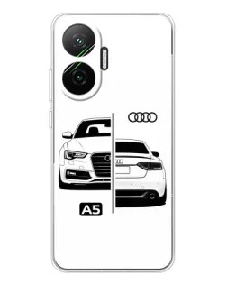 Чехол для Xiaomi POCO F7 с картинкой «Audi — контрастный дизайн»