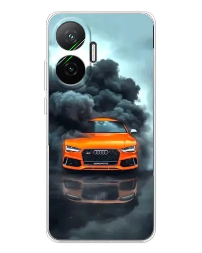 Чехол для Xiaomi POCO F7 с картинкой «Audi в облаках дыма» Чехол для Xiaomi POCO F7 с картинкой «Audi в облаках дыма»