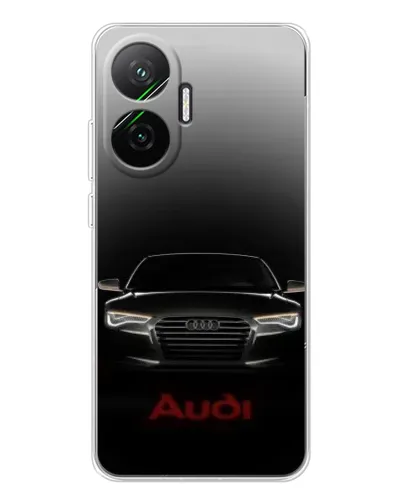 Чехол для Xiaomi POCO F7 с картинкой «Audi — градиентный контур» Чехол для Xiaomi POCO F7 с картинкой «Audi — градиентный контур»