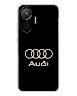 Чехол для Xiaomi POCO F7 с картинкой «Audi — золотой логотип»