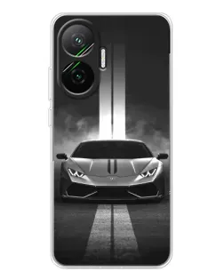 Чехол для Xiaomi POCO F7 с картинкой «Lamborghini симметрия дорог» Чехол для Xiaomi POCO F7 с картинкой «Lamborghini симметрия дорог»