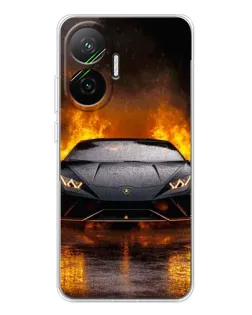 Чехол для Xiaomi POCO F7 с картинкой «Lamborghini в огне» Чехол для Xiaomi POCO F7 с картинкой «Lamborghini в огне»