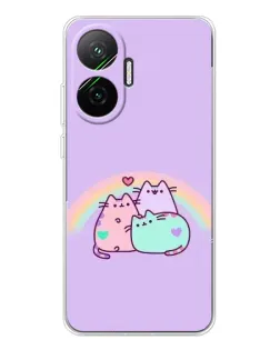 Чохол для Xiaomi POCO F7 з картинкою «Веселкові Пушини» Чохол для Xiaomi POCO F7 з картинкою «Веселкові Пушини»