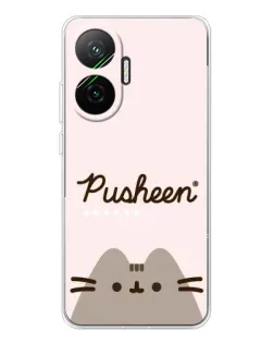 Чохол для Xiaomi POCO F7 з картинкою «Pusheen логотип» Чохол для Xiaomi POCO F7 з картинкою «Pusheen логотип»
