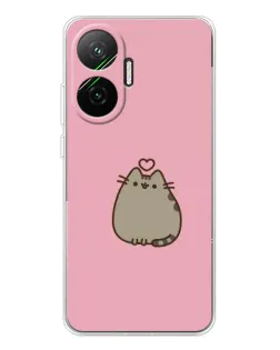 Чохол для Xiaomi POCO F7 з картинкою «Pusheen серце» Чохол для Xiaomi POCO F7 з картинкою «Pusheen серце»