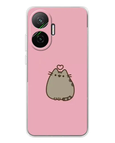 Чохол для Xiaomi POCO F7 з картинкою «Pusheen серце» Чохол для Xiaomi POCO F7 з картинкою «Pusheen серце»