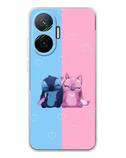 Чохол для Xiaomi POCO F7 з картинкою «Stitch та Angel Love»