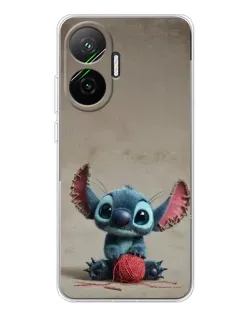 Чохол для Xiaomi POCO F7 з картинкою «Стіч на чоричневому фоні»