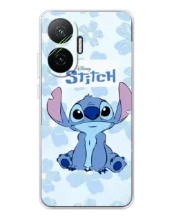 Чохол для Xiaomi POCO F7 з картинкою «Stitch серед квітів»