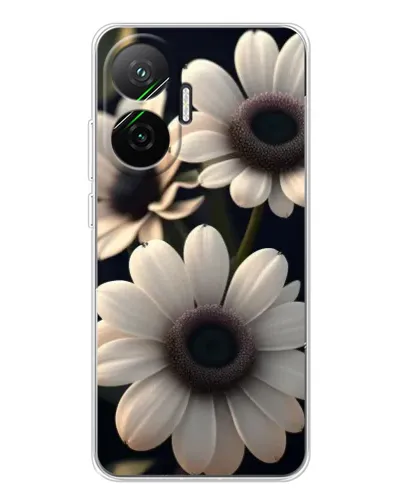 Чехол для Xiaomi POCO F7 с картинкой «Белые маргаритки макро»