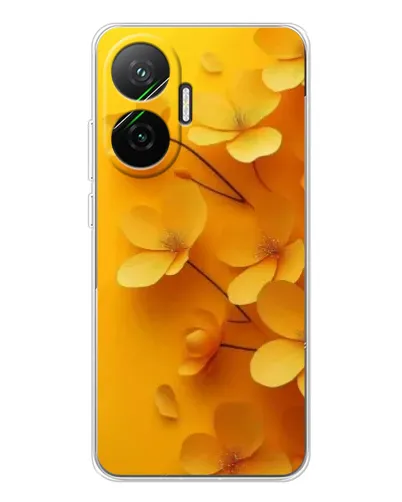 Чехол для Xiaomi POCO F7 с картинкой «Золотые лепестки»