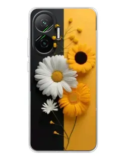 Чехол для Xiaomi POCO F7 с картинкой «Подсолнух и ромашка» Чехол для Xiaomi POCO F7 с картинкой «Подсолнух и ромашка»