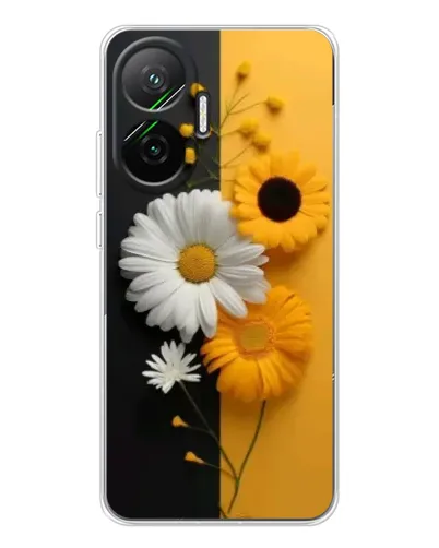 Чехол для Xiaomi POCO F7 с картинкой «Подсолнух и ромашка»
